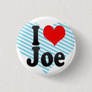 Badge Rond 2,50 Cm J'aime Joe