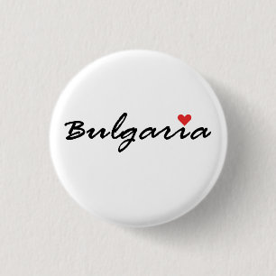 Badge Rond 2,50 Cm J'aime la Bulgarie