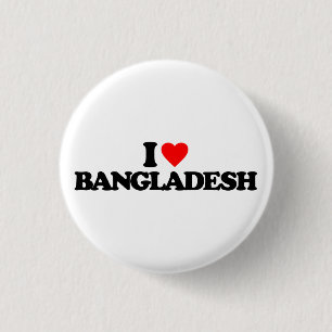 BADGE ROND 2,50 CM J'AIME LE BANGLADESH