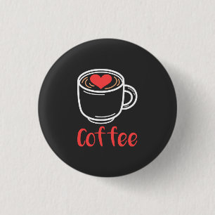 Badge Rond 2,50 Cm J'aime le café