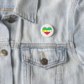 Badge Rond 2,50 Cm J'aime le Mali, coeur malien (En situation)