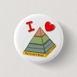 Badge Rond 2,50 Cm J'aime le modèle de pyramide !