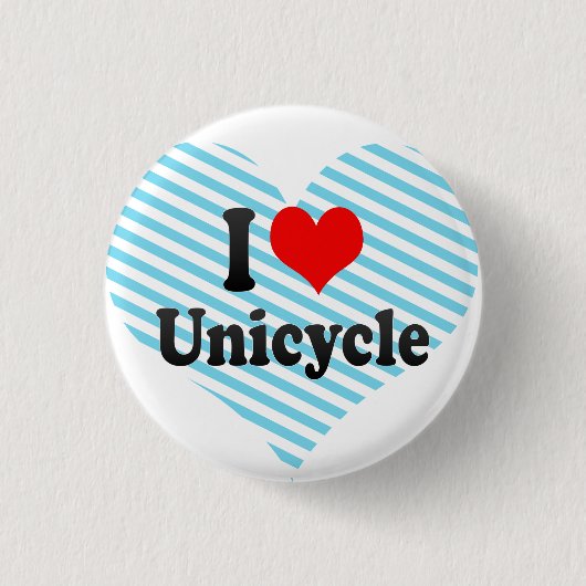 Badge Rond 2,50 Cm J'aime le monocycle (Devant)