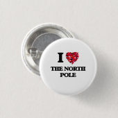 Badge Rond 2,50 Cm J'aime le Pôle Nord (Devant & derrière)