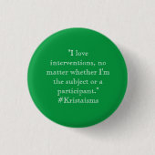Badge Rond 2,50 Cm J'aime les interventions (Devant)