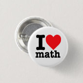 Badge Rond 2,50 Cm "J'aime les maths" (Devant & derrière)