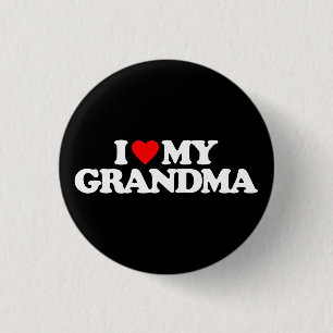 BADGE ROND 2,50 CM J'AIME MA GRAND-MAMAN