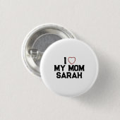 Badge Rond 2,50 Cm J'aime ma mère (Devant & derrière)