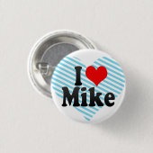Badge Rond 2,50 Cm J'aime Mike (Devant & derrière)
