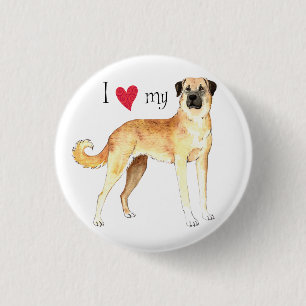 Badge Rond 2,50 Cm J'aime mon berger anatolien