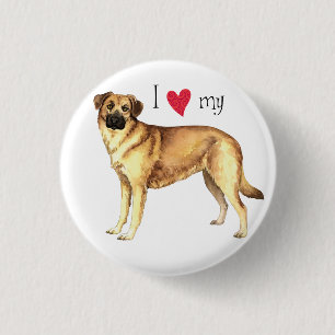 Badge Rond 2,50 Cm J'aime mon Chinook
