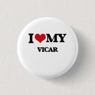 Badge Rond 2,50 Cm J'aime mon curé