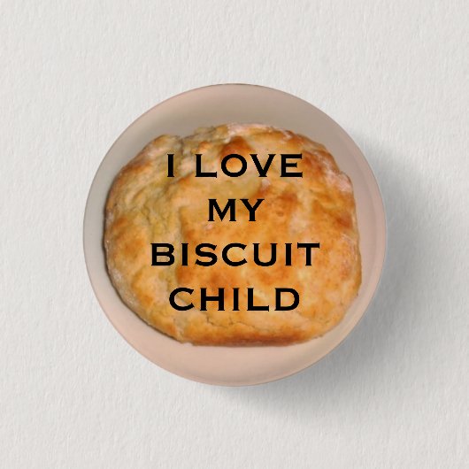 Badge Rond 2,50 Cm J'aime mon enfant de biscuit (Devant)