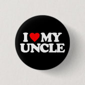BADGE ROND 2,50 CM J'AIME MON ONCLE (Devant)