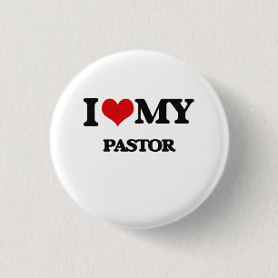 Badge Rond 2,50 Cm J'aime mon pasteur