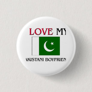 Badge Rond 2,50 Cm J'aime mon petit ami pakistanais