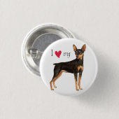 Badge Rond 2,50 Cm J'aime mon Pin de minute (Devant & derrière)