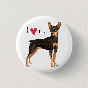 Badge Rond 2,50 Cm J'aime mon Pin de minute