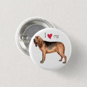 Badge Rond 2,50 Cm J'aime mon sang (Devant & derrière)
