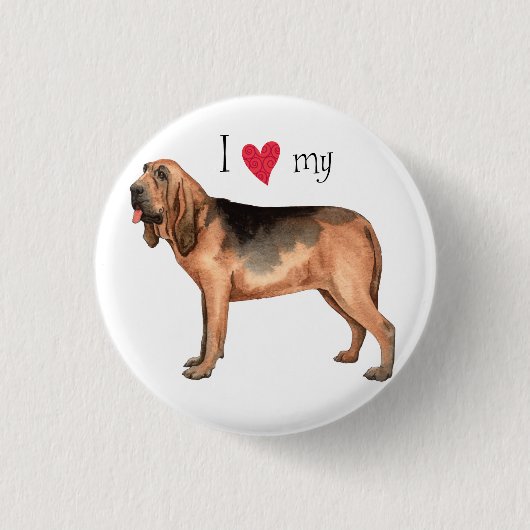 Badge Rond 2,50 Cm J'aime mon sang (Devant)