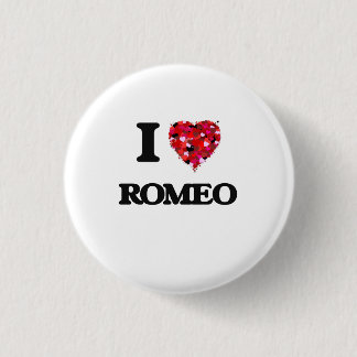Badge Rond 2,50 Cm J'aime Romeo