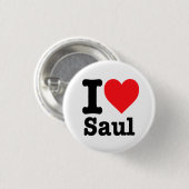 Badge Rond 2,50 Cm "J'aime Saul" (Devant & derrière)
