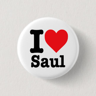 Badge Rond 2,50 Cm "J'aime Saul"
