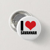 Badge Rond 2,50 Cm J'aime Savannah (Devant & derrière)