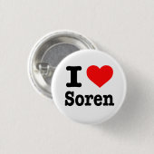 BADGE ROND 2,50 CM "J'AIME SOREN " (Devant & derrière)