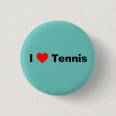 Badge Rond 2,50 Cm J'aime Tennis Mint Green (Devant)