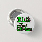 Badge Rond 2,50 Cm J'aime votre bouton de dentelles (Devant & derrière)