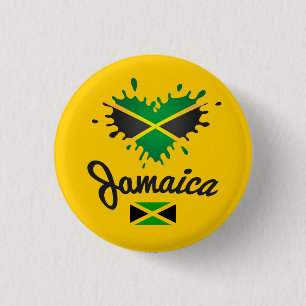Badge Rond 2,50 Cm Jamaïcain Love Jah Rastafari Reggae Rasta Button