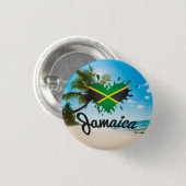 Badge Rond 2,50 Cm Jamaïque - Fier Jamaïcain - Bouton (Devant & derrière)