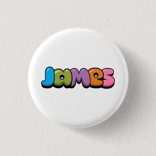 Badge Rond 2,50 Cm James (Devant)