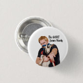 Badge Rond 2,50 Cm James Hardy Button (Devant & derrière)