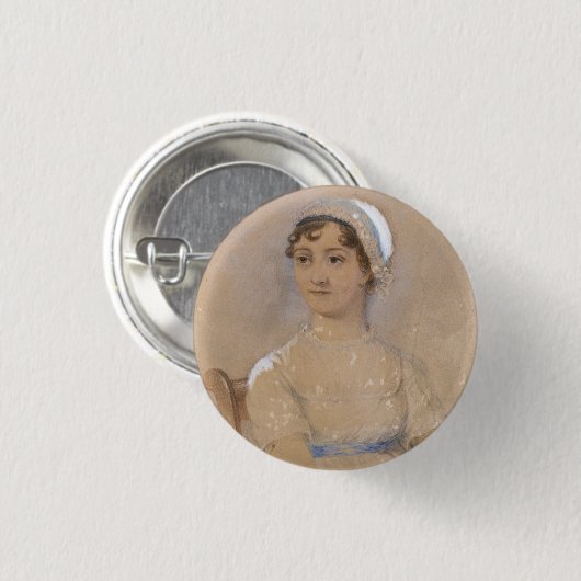 Badge Rond 2,50 Cm Jane Austen | Bouton (Devant & derrière)