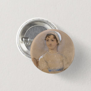 Badge Rond 2,50 Cm Jane Austen   Bouton