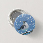 Badge Rond 2,50 Cm Janvier enneigé (Devant & derrière)