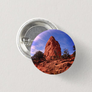Badge Rond 2,50 Cm Jardin des Dieux Colorado Boulder Photo Pinback
