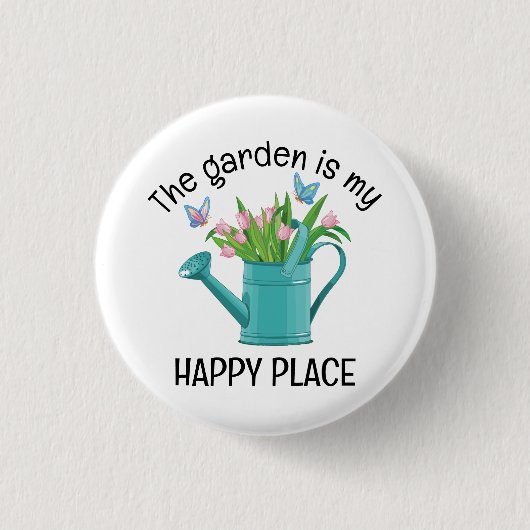 Badge Rond 2,50 Cm Jardinage de canne d'eau (Devant)