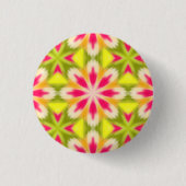 Badge Rond 2,50 Cm Jaune et rose (Devant)
