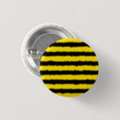 Badge Rond 2,50 Cm Jaune simple/noir Abeille-Comme des rayures (Devant & derrière)