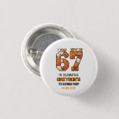 Badge Rond 2,50 Cm J'avais 6 ans maintenant j'ai 7 ans Basket-ball –  (Devant & derrière)