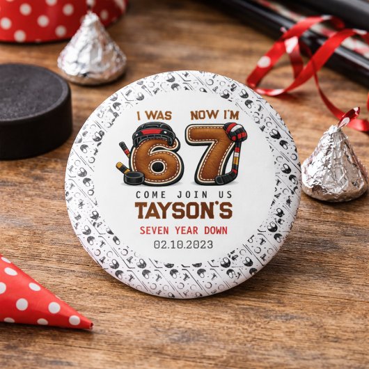 Badge Rond 2,50 Cm J'avais 6 ans, maintenant j'ai 7 ans – Fête d'anni