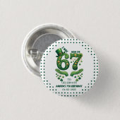 Badge Rond 2,50 Cm J'avais 6 ans, maintenant j'ai 7 ans, garçon, anni (Devant & derrière)