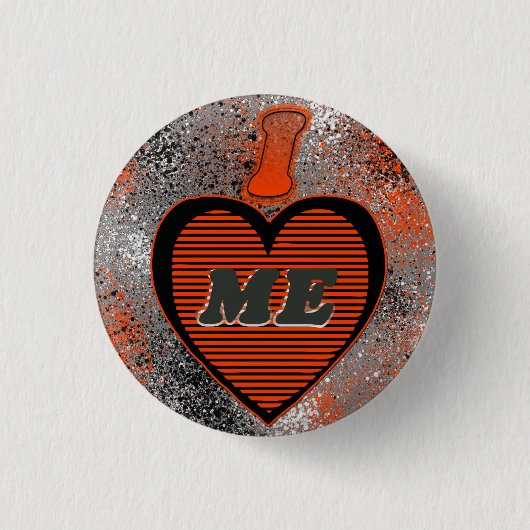 Badge Rond 2,50 Cm Je m'aime bouton (Devant)