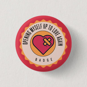 Badge Rond 2,50 Cm Je me suis à nouveau ouvert à l'amour