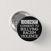 Badge Rond 2,50 Cm Je ne consens pas (Devant & derrière)