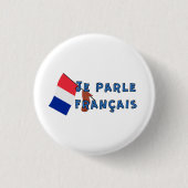 Badge Rond 2,50 Cm Je parle français (Devant)