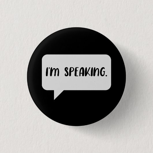 Badge Rond 2,50 Cm Je parle une citation (Devant)